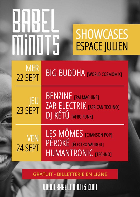 Affiche showcases Babel Minots